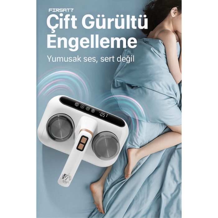 Ultrasonik Akıllı Uv Süpürge Yatak Halı Koltuk Için Sessiz Güçlü Emiş Teknolojisi Şarjlı Süpürge - Görsel 5