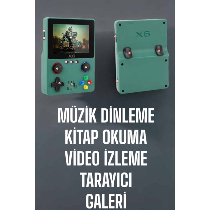 AyrStore 3.5 Inç Ekran 1000 Oyunlu Oyun Konsolu El Atarisi Miüzik Dinleme ve Kitap Okuma - Görsel 3