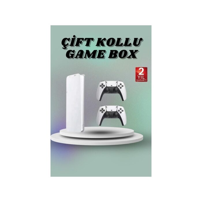 AyrStore Game Box 3D Çift Oyun Kollu 4K Hd Ekran 20000'DEN Fazla Oyun Seçeneği 2.4g Kablosuz - Görsel 2