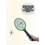 AyrStore Pil ile Çalışan Elektrikli Sivrisinek Raketi | Kimyasal Içermeyen Hijyenik Çözüm - Görsel 2