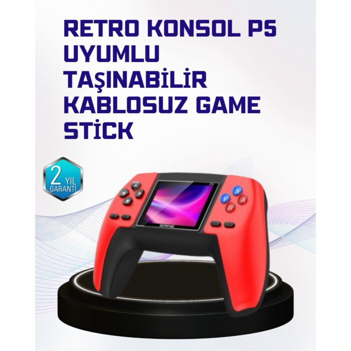 AyrStore P5 Retro Oyun Konsolu | Ergonomik Tasarım, Taşınabilir - Görsel 1