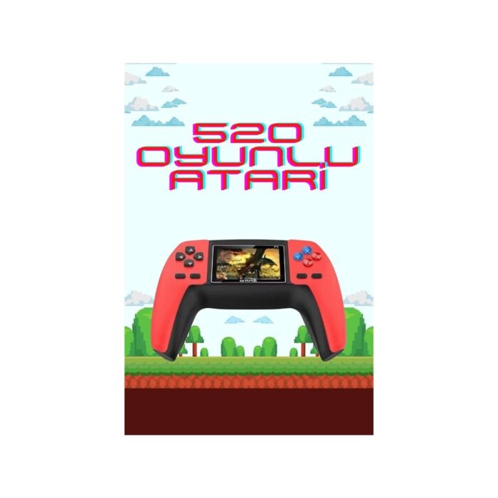 AyrStore 520 Retro Oyunlu El Konsolu Atari Oyun Konsolu Taşınabilir - Görsel 2