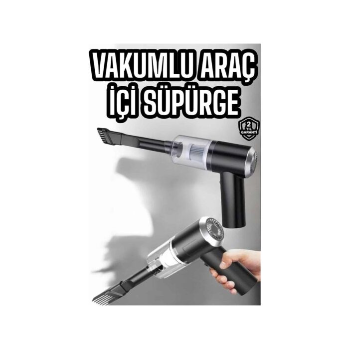 AyrStore Araç Içi Süpürge Filtreli Şarjlı Süpürge Vakumlu Yıkanabilir - Görsel 2