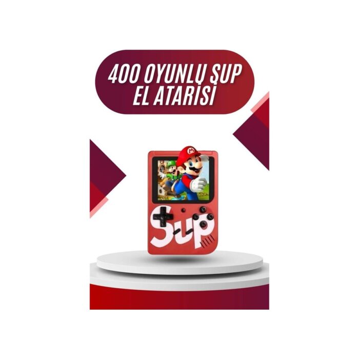 AyrStore Sup Atari Retro 400 Nostalji Oyunlu Mini Atari Taşınabilir Oyun Konsolu - Görsel 2