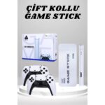 AyrStore 4K Hd Görüntü Kaliteli Retro Game Stick 20000 Oyunlu Çift Kollu Beyaz Game Stick