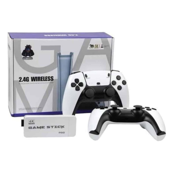 AyrStore 4K Hd Görüntü Kaliteli Retro Game Stick 20000 Oyunlu Çift Kollu Beyaz Game Stick - Görsel 3