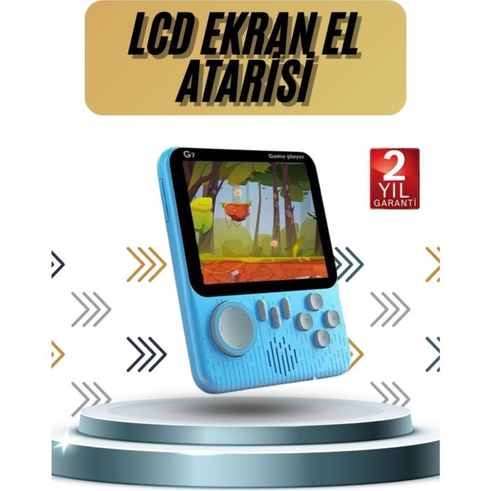 110001238979896.jpg AyrStore 3.5 Inç Mini Atari Taşınabilir Oyun Konsolu 666 Adet Retro Oyun - Görsel 1