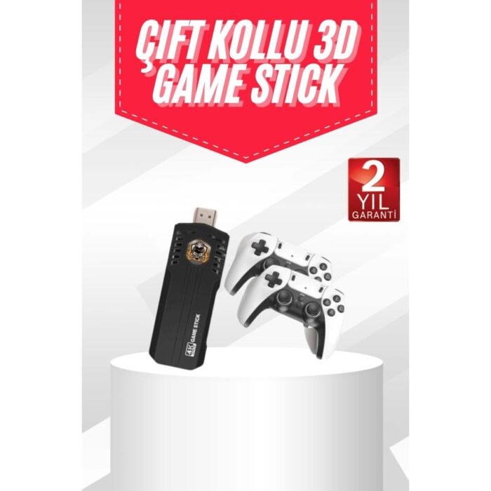 110001238988497.jpg AyrStore 20.000 Oyunlu Kablosuz Çift Kol Retro Oyunlar Çift Kollu Game Stick - Görsel 1