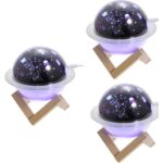 AyrStore Hava Nemlendirici LED Işıklı Gece Lambası Yıldız Görünümlü Renk Değiştiren - Görsel 3