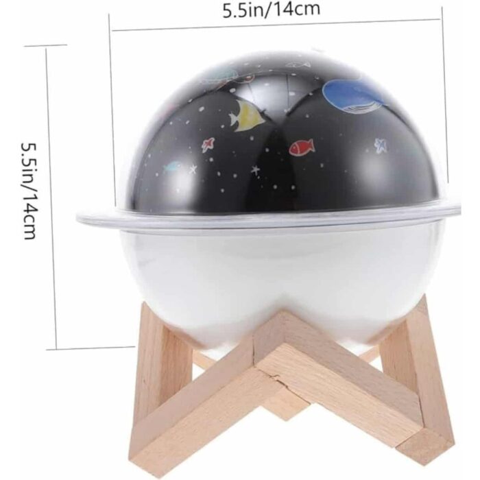 AyrStore Hava Nemlendirici LED Işıklı Gece Lambası Yıldız Görünümlü Renk Değiştiren - Görsel 4