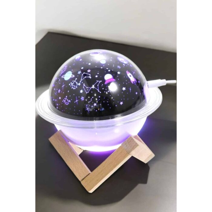 AyrStore Hava Nemlendirici Projeksiyon Görünümlü USB Bağlantılı Aromaterapi - Görsel 3