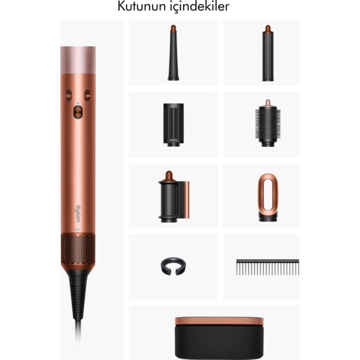 Dyson Airwrap I.d.™ Saç Şekillendirme ve Kurutma Seti (Amber Silk) - Görsel 4