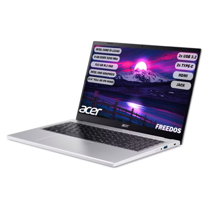 Acer Aspire AG15-71P Intel Core I5 1334U 8 GB 512 GB SSD 15,6'' FHD IPS Freedos NX.JDCEY.001 - Görsel 3
