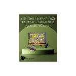 Şık ve Modern LED Pano – Neon Işıklı Silinebilir Akrilik Yazı Tahtası, 7 Renkli Kalem Dahil