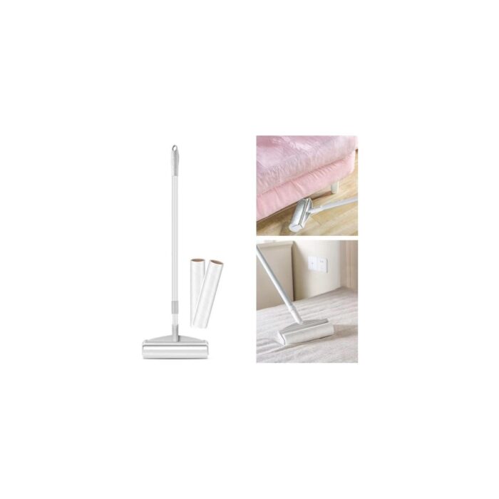 AyrStore Teleskopik Saplı 24 cm Yapışkanlı Tüy Rulosu Uzayabilen Hav Tüy Toz Toplayıcı Rulo 2 Yedekli - Görsel 1