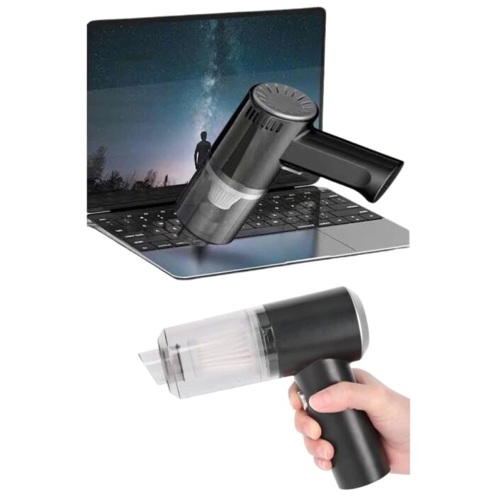 AyrStore Yeni Nesil Mini Vakumlu Araç Süpürgesi El Süpürgesi Şarjlı - Görsel 3