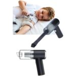 AyrStore Yeni Nesil Mini Vakumlu Araç Süpürgesi El Süpürgesi Şarjlı - Görsel 4