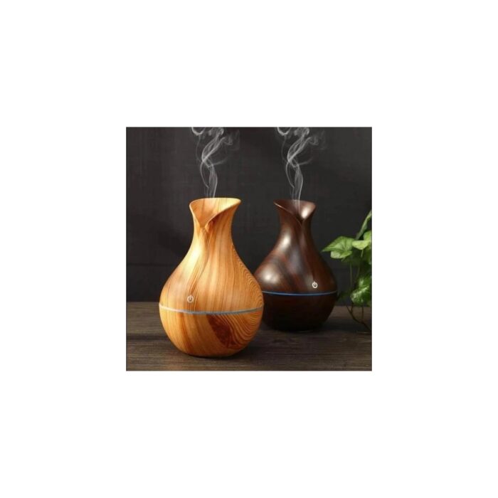 110001243065324.jpg Kurtuluş Company Mini Ahşap 130 ml Hava Nemlendirici Buhar Makinesi Aromaterapi Koku Yayıcı - Görsel 1