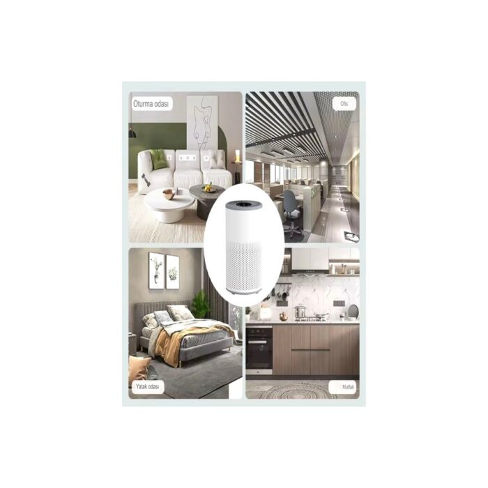 Deanb 100 M³ Hacim Akıllı Hava Temizleyici 3 Katmanlı Hepa Hava Filtreli Temizleme Makinesi - Sessiz - Görsel 2