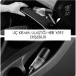 AyrStore Mini Vakumlu Type C Şarjlı Araç Süpürgesi El Süpürgesi Şarjlı Çok Fonksiyonlu 5500 Pa - Görsel 5