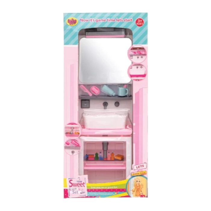 110001245577800.jpg AyrStore Kutuda Aynalı Lavabo Seti - Görsel 1