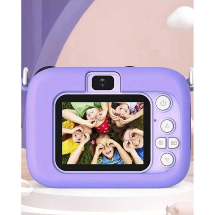 E-Woman Mini 1080P Hd Çocuk Kamera Dijital Fotoğraf Makinesi 2.0 Inç Ekran 5 Adet Oyun Mor - Lisinya - Görsel 2