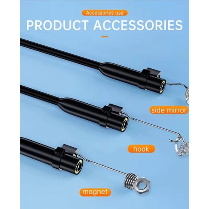 E-Woman Endoskop Yılan Video Kamera Ios ve Android Uyumlu Led’li 10 Metre 8 mm Sert Kablo 2mp - Lisinya - Görsel 3