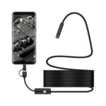 E-Woman Endoskop 3 In 1 Yılan Kamera USB Micro USB Type-C 20 Metre Sert Kablo - Lisinya - Görsel 3