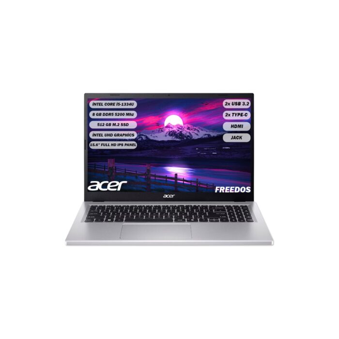 110001246558630.jpg Acer Aspire AG15-71P Intel Core I5 1334U 8 GB 512 GB SSD 15,6'' FHD IPS Freedos NX.JDCEY.001 - Görsel 1