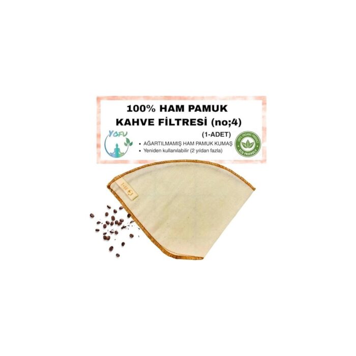 110001246670989.jpg AyrStore (1 Adet) Yıkanabilir, Kumaş Kahve Filtresi (No:4) AĞARTILMAMIŞ%100 Ham Pamuk, Organik, Ekolojik - Görsel 1