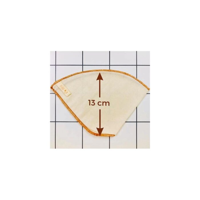 AyrStore (1 Adet) Yıkanabilir, Kumaş Kahve Filtresi (No:4) AĞARTILMAMIŞ%100 Ham Pamuk, Organik, Ekolojik - Görsel 5