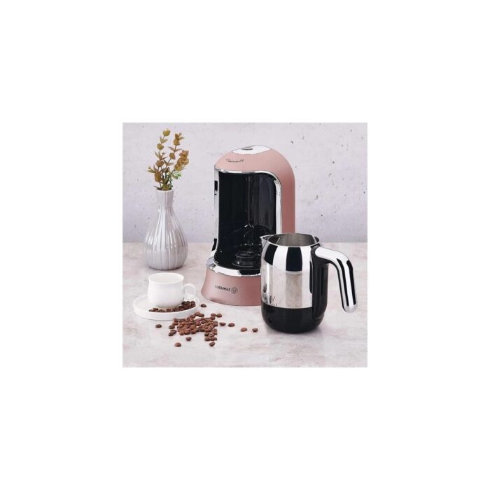 AyrStore Kahvekolik Rosagold/krom Otomatik Kahve Makinesi - Görsel 3