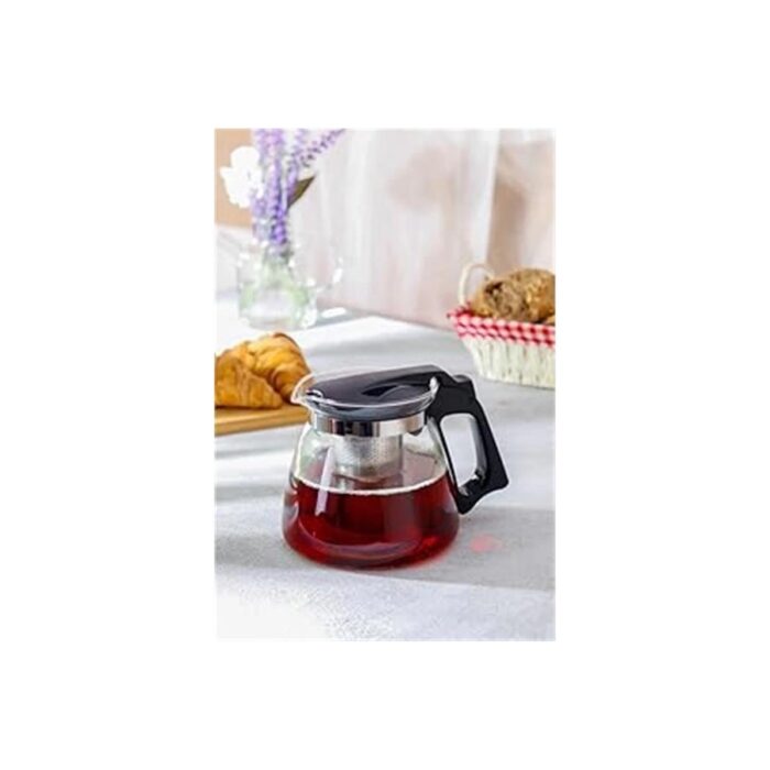 110001246701737.jpg AyrStore Isıya Dayanıklı Borosilikat Cam Demlik, Kendinden Süzgeçli, Şık Tasarım (1500 Ml) - Görsel 1