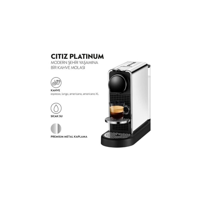 AyrStore C 140 Citiz Platinum, Paslanmaz Çelik Kahve Makinesi - Görsel 2