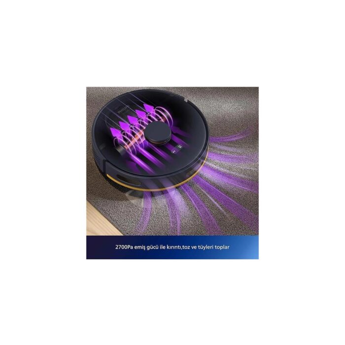 AyrStore 2000 Serisi Islak Kuru Moplu Robot Süpürge, Yüksek Emiş Gücü, Uzun Çalışma Süresi, Homerun - Görsel 2