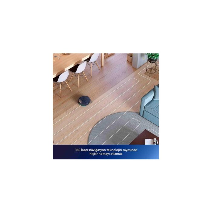 AyrStore 2000 Serisi Islak Kuru Moplu Robot Süpürge, Yüksek Emiş Gücü, Uzun Çalışma Süresi, Homerun - Görsel 3