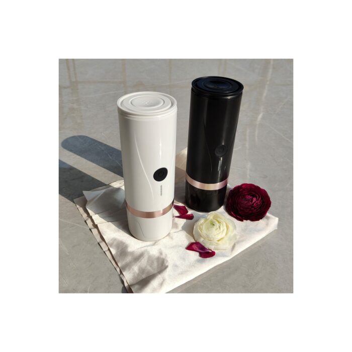 Tabaş TABASPCM03 Beyaz Renk Siyah Isıtma Fonksiyonu Taşınabilir Portable Espresso Kahve Makinesi Açık Ofis Tipi Type-C USB Şarj Kahve Makinesi - Görsel 4