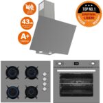 Ferre ve Afm Tech Marka / Greyzon Antrasit Gri Ultra Sessiz Ankastre Set( D079-SA +FM2210 + FM7710)