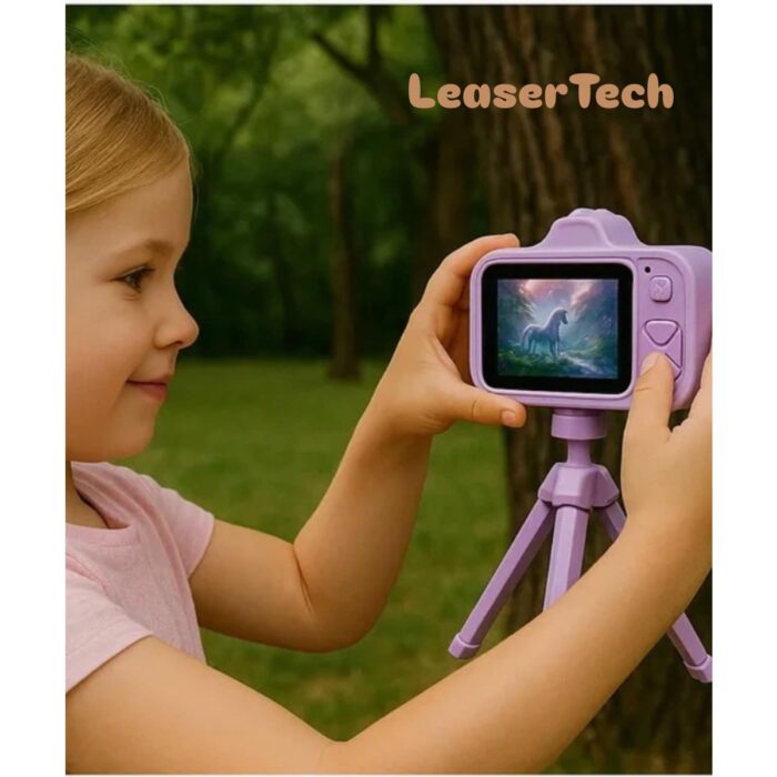 110001247619119.jpg Kensa Dijital Fotoğraf Makinası Çocuk Fotoğraf Makinası Mini Kamera Mp3 Çalar / Retro Oyunlar / Ön Kamera / Tripod - Görsel 1