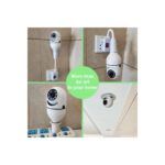 Fırsatkolik Wifi 360 Panoramik Ampul Kamera Güvenlik Kamerası Çift Wifi 360 Derece Gece Görüşlü - Görsel 5