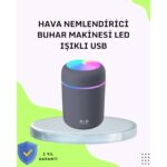 Ronanna Taşınabilir Hava Nemlendirici – Renkli Işık ve USB Bağlantı
