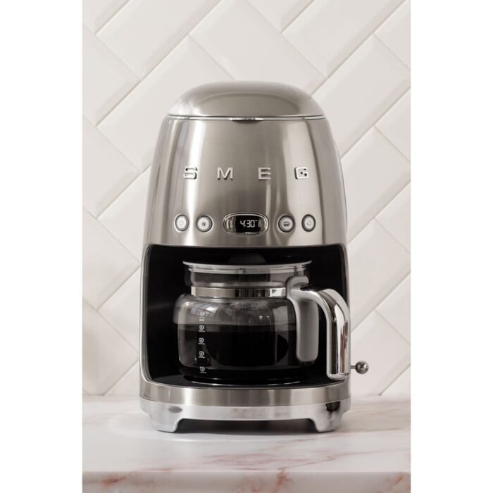 Smeg 50'S Style Retro Paslanmaz Çelik Filtre Kahve Makinesi DCF02SSEU - Görsel 1