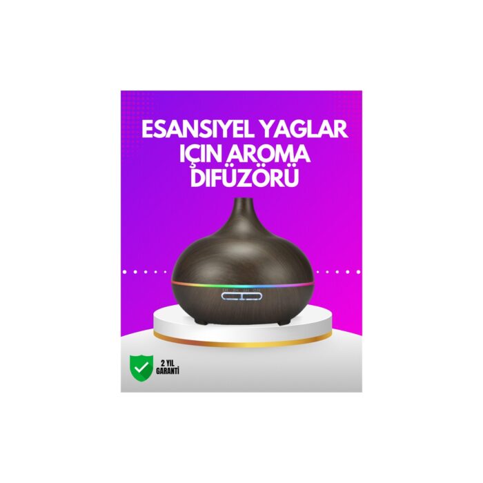 110001247973326.jpg Ronanna Zamanlayıcılı ve Otomatik Kapanmalı Aromaterapi Nemlendirici Difüzör - Görsel 1