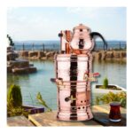 Airobazar Bakır Semaver Odunlu Kömürlü Tombik Bakır Semaver - Görsel 3