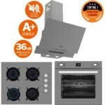 Ferre ve Afm Tech Marka / Greyon Antrasit Gri Ultra Sessiz Ankastre Set( D065-SA + FM2210 + FM7710)