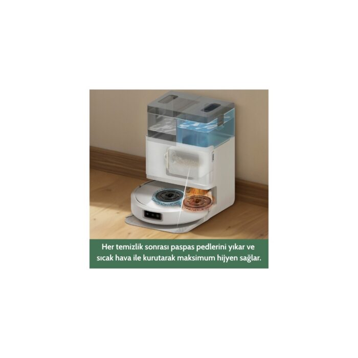 iRobot Roomba Plus 505 Combo Robot Süpürge ve Paspas + Autowash (Beyaz) - Görsel 2