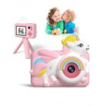 Kensa Dijital Fotoğraf Makinası Çocuk Fotoğraf Makinası Mini Kamera Mp3 Çalar / Retro Oyunlar / Ön Kamera / Tripod - Görsel 5