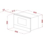 Teka - ml 8220 Bıs L Fbk - Ankastre Mikrodalga Fırın + Izgara - Siyah Cam - 22 Lt - 112030018 - Görsel 3