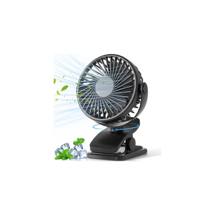 110001250079639.jpg Masaüstü Şarjlı Klipsli Portatif Fan - Görsel 1