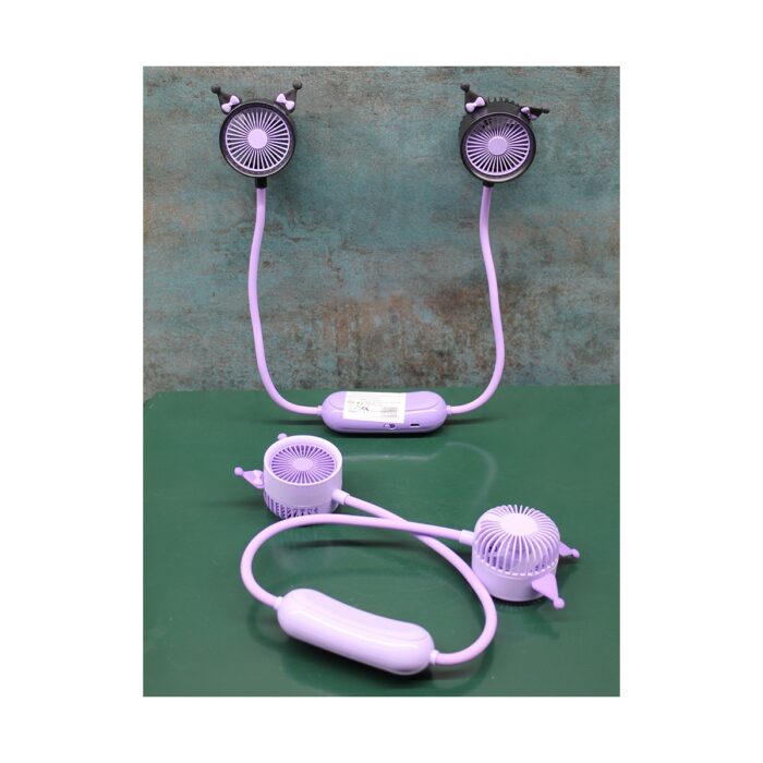 110001250081150.jpg Kuromi Şarjlı Boyun Fanı Vantilatör 2 Kademeli Model 1 - Görsel 1